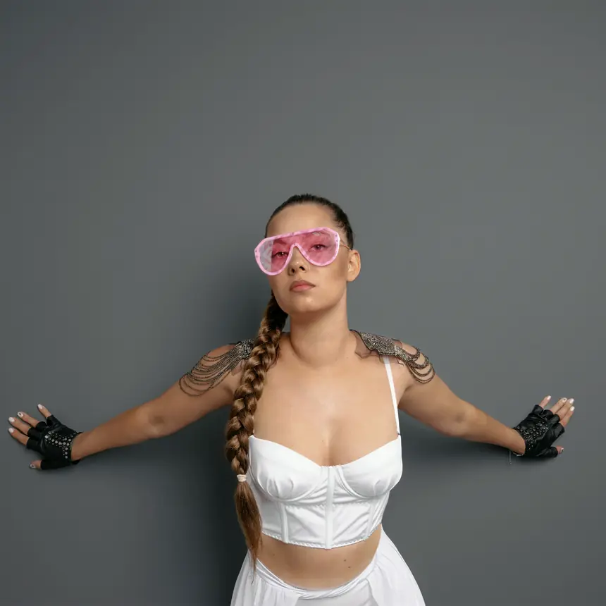 DJ Mary Cat — Pink Visor
